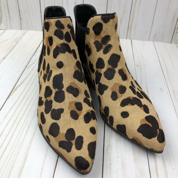 🐆Cole Haan Animal Print Calf Hair Hara Chelsea Bootie - Picture 3 of 8